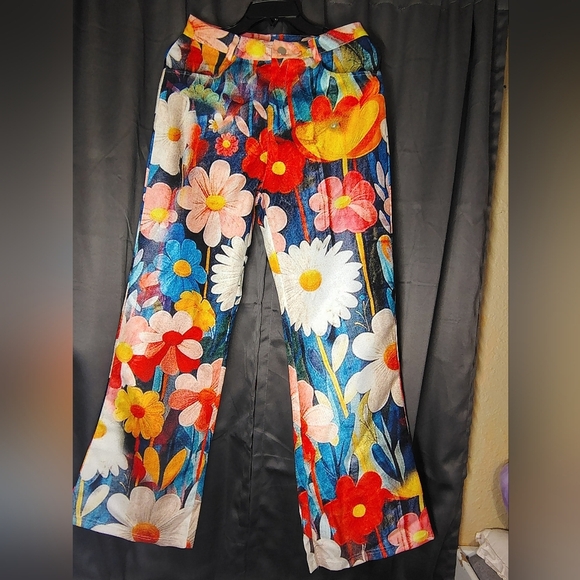 Pants - Colorful Floral Pants